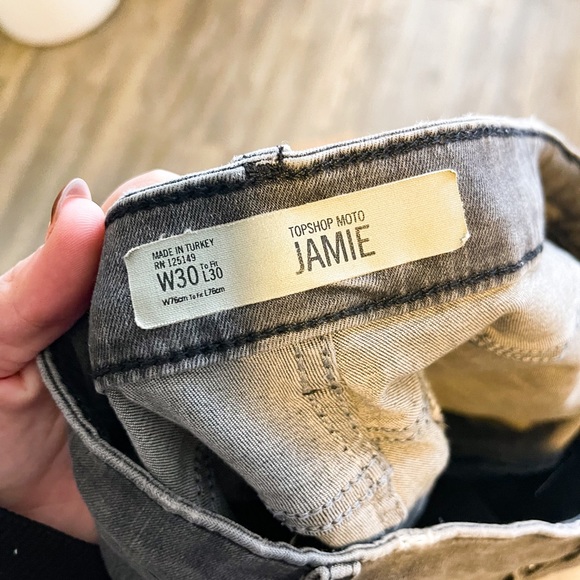 Top Shop Moto Jamie Distressed Jean - Picture 7 of 8